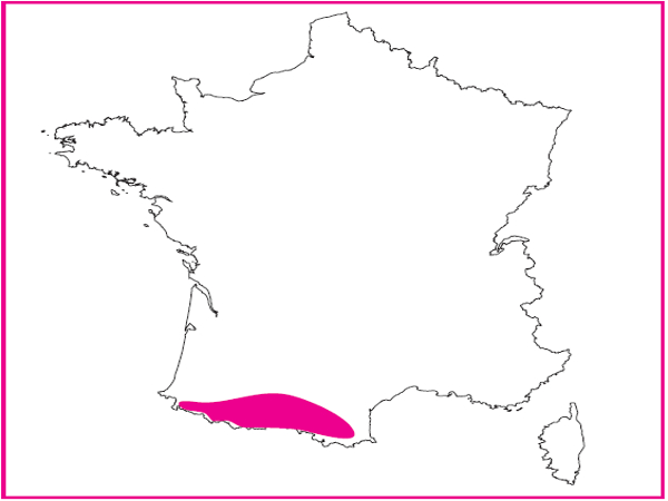 Répartition des pelouses calcicole mésophiles des Pyrénées